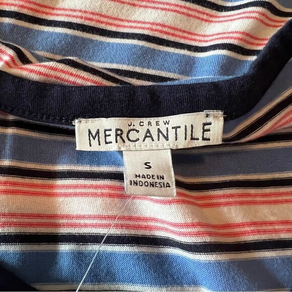 NWT! J. Crew Mercantile striped short sleeve dress - Picture 3 of 10